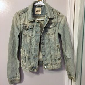 Melville distressed jean denim jacket